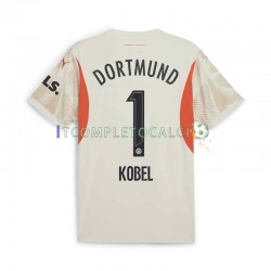 Maglia Borussia Dortmund Gregor Kobel 1 Portiere Divisa Home 2024-2025 Manica Corta ,Uomo