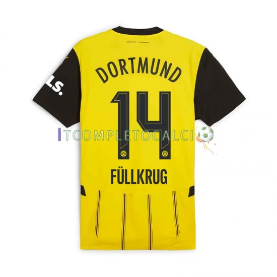 Maglia Borussia Dortmund Niclas Fullkrug 14 Divisa Home 2024-2025 Manica Corta ,Uomo