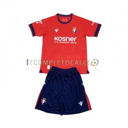 Maglia CA Osasuna Divisa Home 2024-2025 Manica Corta ,Bambino