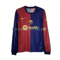 Maglia FC Barcelona Divisa Home 2024-2025 Manica Lunga ,Uomo