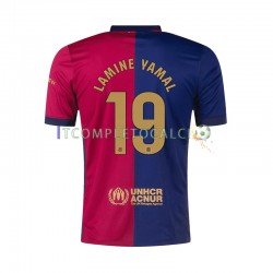 Maglia FC Barcelona Lamine Yamal 19 Divisa Home 2024-2025 Manica Corta ,Uomo