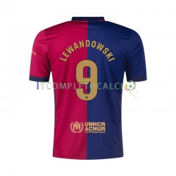 Maglia FC Barcelona Robert Lewandowski 9 Divisa Home 2024-2025 Manica Corta ,Uomo