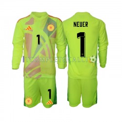 Maglia Germania Manuel Neuer 1 Portiere Divisa Away Euro 2024 Manica Lunga ,Bambino