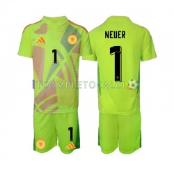 Maglia Germania Manuel Neuer 1 Portiere Divisa Away Euro 2024 Manica Corta ,Bambino