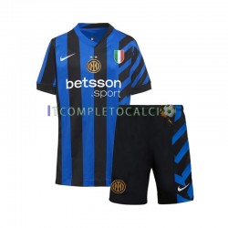 Maglia Inter Milan Divisa Home 2024-2025 Manica Corta ,Bambino