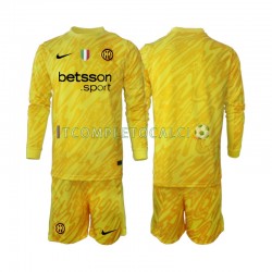 Maglia Inter Milan Portiere Divisa Away 2024-2025 Manica Lunga ,Bambino