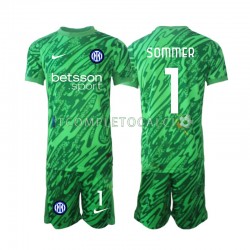 Maglia Inter Milan Yann Sommer 1 Portiere Divisa Home 2024-2025 Manica Corta ,Bambino