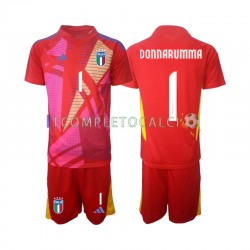 Maglia Italia Donnarumma 1 Portiere Terza Divisa Euro 2024 Manica Corta ,Bambino