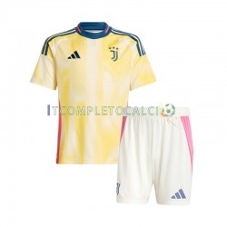 Maglia Juventus Divisa Away 2024-2025 Manica Corta ,Bambino