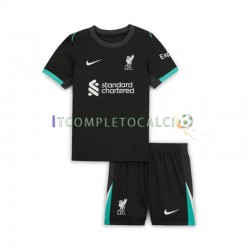 Maglia Liverpool Divisa Away 2024-2025 Manica Corta ,Bambino