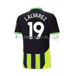Maglia Manchester City Julian Alvarez 19 Divisa Away 2024-2025 Manica Corta ,Uomo