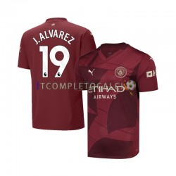 Maglia Manchester City Julian Alvarez 19 Terza Divisa 2024-2025 Manica Corta ,Uomo