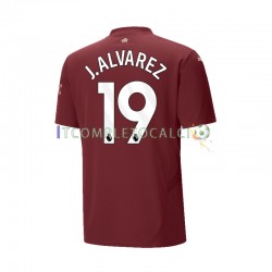 Maglia Manchester City Julian Alvarez 19 Terza Divisa 2024-2025 Manica Corta ,Uomo