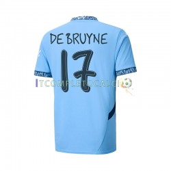 Maglia Manchester City UCL Font DE BRUYNE 17 Divisa Home 2024-2025 Manica Corta ,Uomo