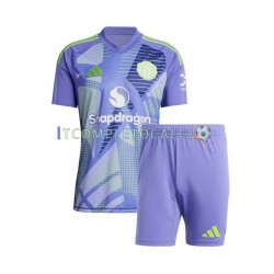 Maglia Manchester United Portiere Divisa Home 2024-2025 Manica Corta ,Bambino