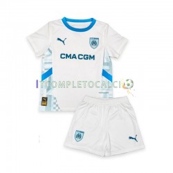 Maglia Olympique de Marseille Divisa Home 2024-2025 Manica Corta ,Bambino