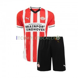 Maglia PSV Eindhoven Divisa Home 2024-2025 Manica Corta ,Bambino
