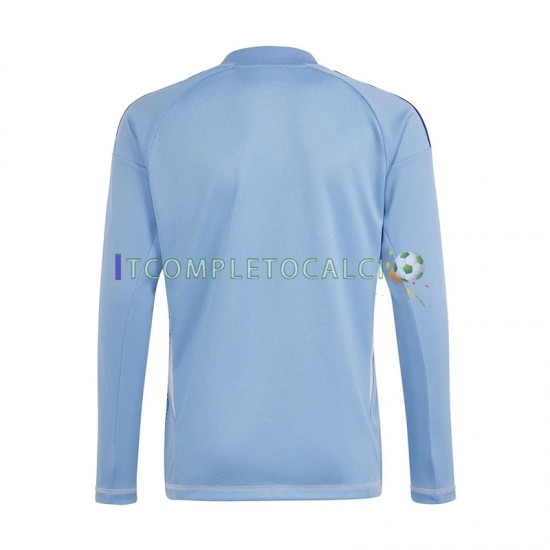 Maglia Real Madrid Portiere Divisa Home 2024-2025 Blu Manica Lunga ,Uomo