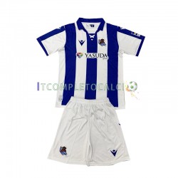 Maglia Real Sociedad Divisa Home 2024-2025 Manica Corta ,Bambino