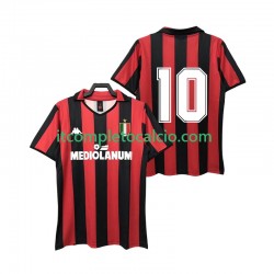 Maglia AC Milan 10 1988 1989 Retro Divisa Home Manica Corta ,Uomo