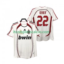 Maglia AC Milan KAKA 22 2007 Retro Divisa Away 2006 Manica Corta ,Uomo