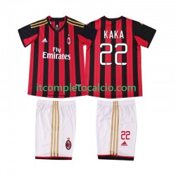 Maglia AC Milan KAKA 22 2013 2014 Retro Divisa Home Manica Corta ,Bambino