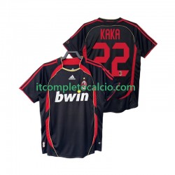 Maglia AC Milan KAKA 22 2007 Retro Terza Divisa 2006 Manica Corta ,Uomo