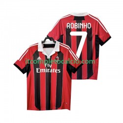 Maglia AC Milan ROBINHO 7 2012 2013 Retro Divisa Home Manica Corta ,Uomo