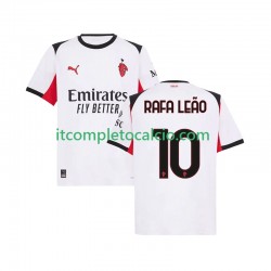 Maglia AC Milan Rafael Leao 10 Divisa Away 2025-2026 Manica Corta ,Uomo