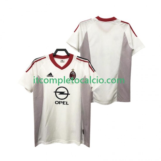 Maglia AC Milan 2005 Retro Divisa Away 2004 Manica Corta ,Uomo