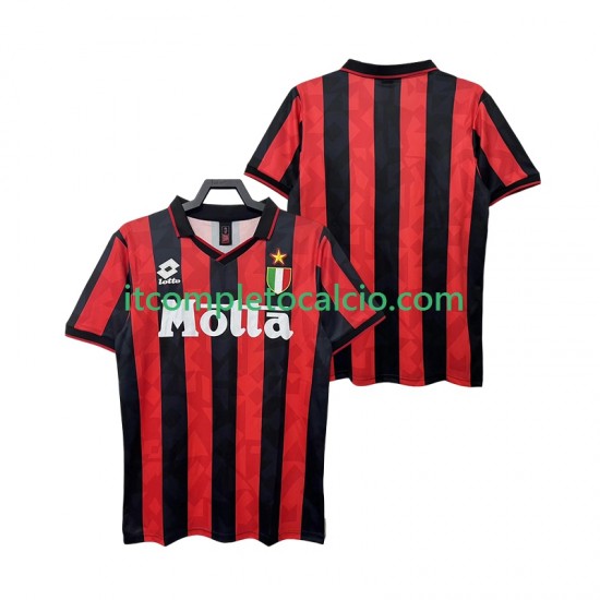 Maglia AC Milan 1993 Retro Divisa Home 1994 Manica Corta ,Uomo