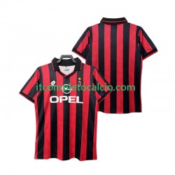 Maglia AC Milan 1995 1996 Retro Divisa Home Manica Corta ,Uomo