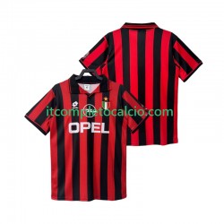Maglia AC Milan 1996 1997 Retro Divisa Home Manica Corta ,Uomo