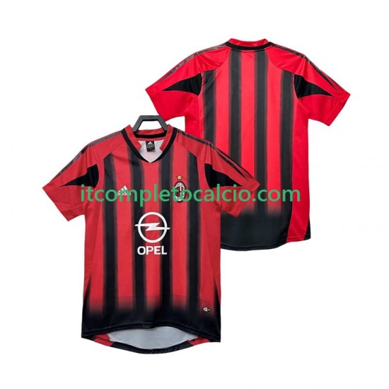 Maglia AC Milan 2005 Retro Divisa Home 2004 Manica Corta ,Uomo