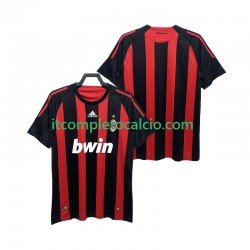 Maglia AC Milan 2009 Retro Divisa Home 2008 Manica Corta ,Uomo