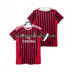 Maglia AC Milan 2012 Retro Divisa Home 2011 Manica Corta ,Uomo