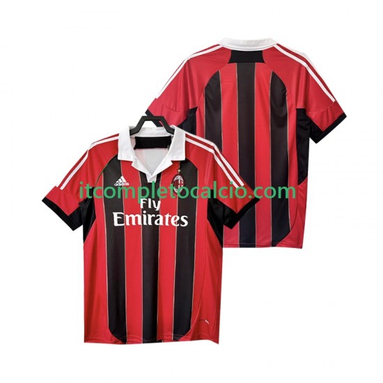 Maglia AC Milan 2012 2013 Retro Divisa Home Manica Corta ,Uomo