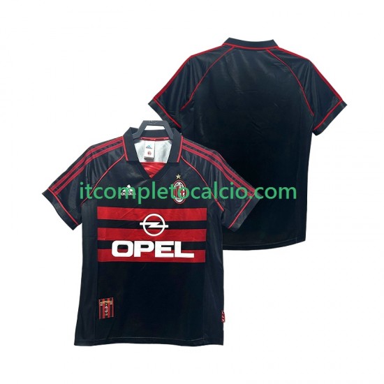 Maglia AC Milan Retro Terza Divisa 1998 1999 Manica Corta ,Uomo
