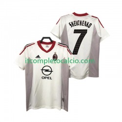 Maglia AC Milan SHEVCHENKO 7 2005 Retro Divisa Away 2004 Manica Corta ,Uomo