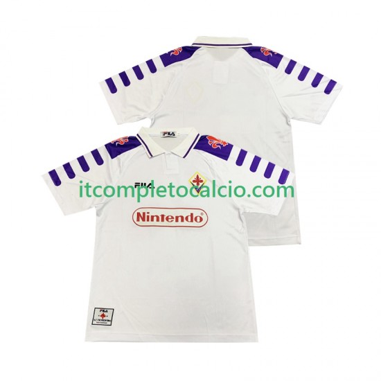 Maglia ACF Fiorentina Retro Divisa Away 1998 1999 Manica Corta ,Uomo