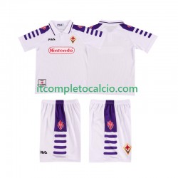 Maglia ACF Fiorentina Retro Divisa Away 1998 1999 Manica Corta ,Bambino