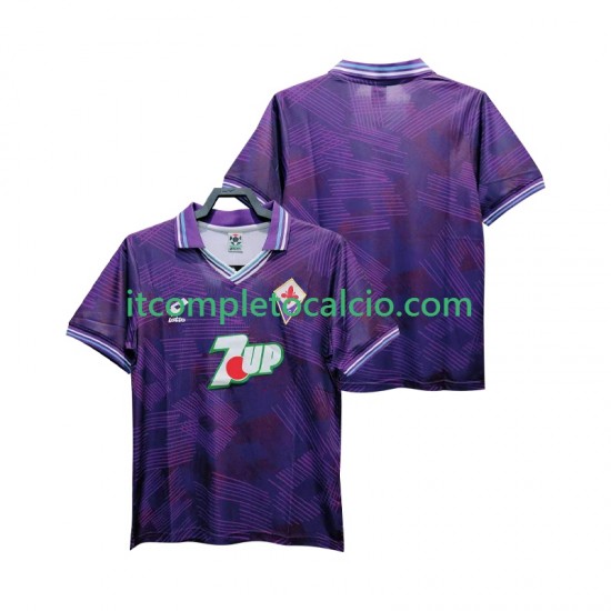 Maglia ACF Fiorentina 1992 1993 Retro Divisa Home Manica Corta ,Uomo