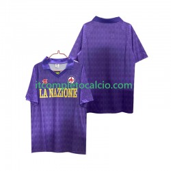 Maglia ACF Fiorentina 1989 1990 Retro Divisa Home Manica Corta ,Uomo