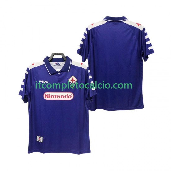 Maglia ACF Fiorentina Retro Divisa Home 1998 1999 Manica Corta ,Uomo