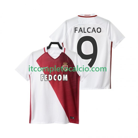 Maglia AS Monaco FALCAO 9 2016 2017 Divisa Home Manica Corta ,Uomo