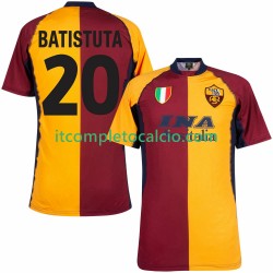 Maglia AS Roma Batistuta 20 2000 2001 Retro Divisa Home Manica Corta ,Uomo
