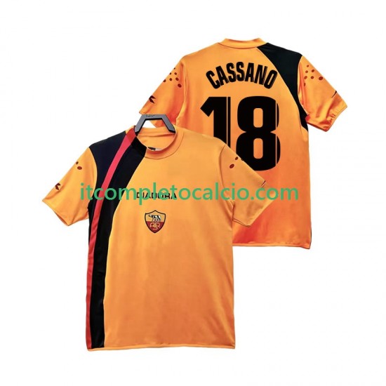 Maglia AS Roma CASSANO 18 2005 Retro Divisa Home 2006 Manica Corta ,Uomo
