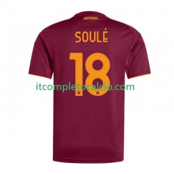 Maglia AS Roma Soule 18 Divisa Home 2025-2026 Manica Corta ,Uomo