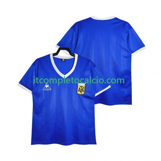 Maglia Argentina 1986 Retro Divisa Away Manica Corta ,Uomo