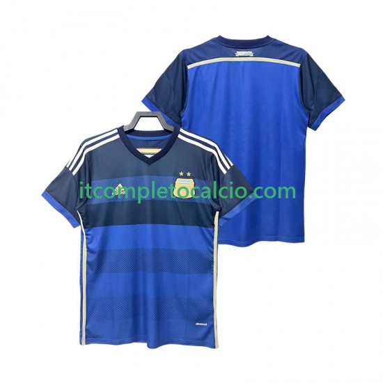 Maglia Argentina 2014 Retro Divisa Away Manica Corta ,Uomo